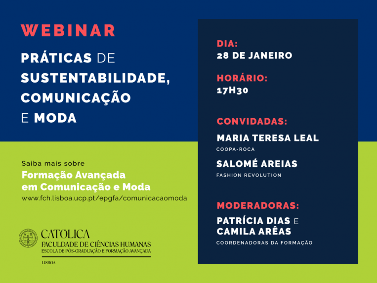 Webinar FA Comunicação e Moda - flyer
