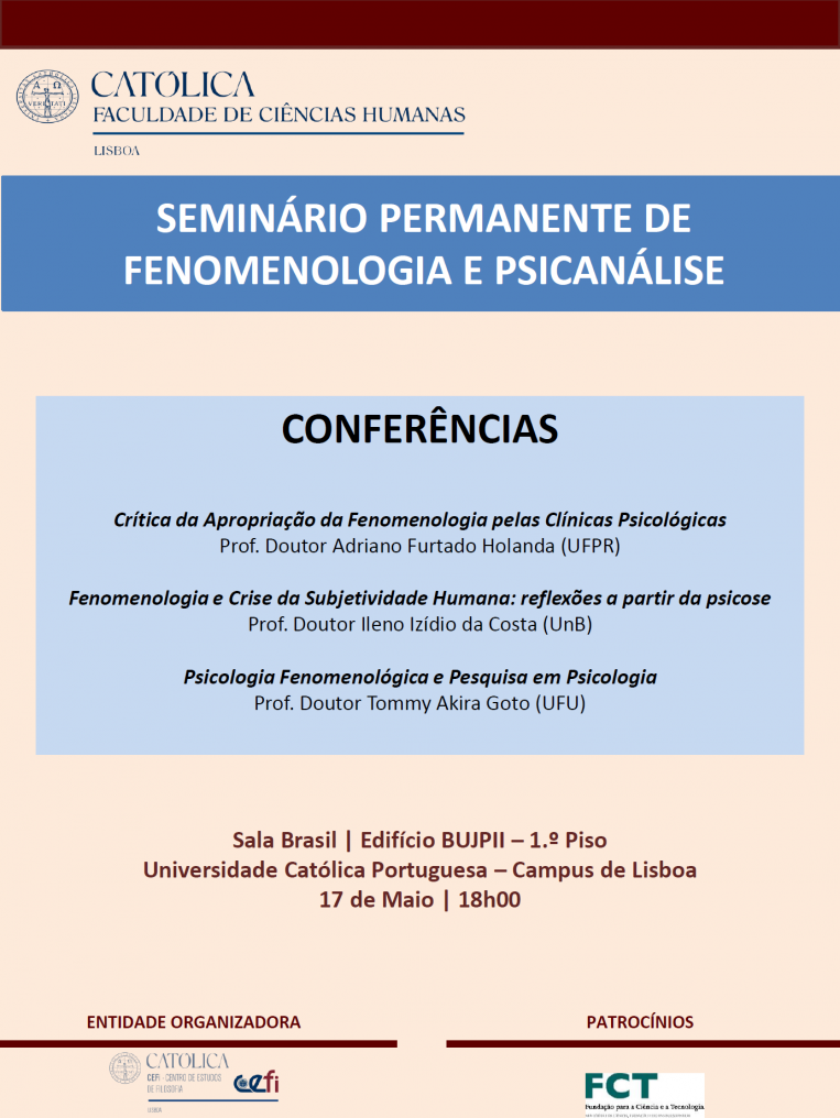 Seminário Permanente de Fenomenologia e Psicanálise_cartaz