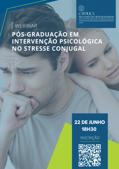 Webinar Pós-Graduação em Intervenção Psicológica no Stresse Conjugal - 22 junho