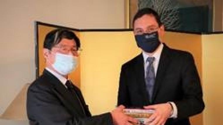 Prof. Nelson Ribeiro e Embaixador do Japão